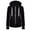 Black, variant on Women's Casual Zip Up Hoodie Jacket Long Sleeve Drawstring Hooded Sweatshirt with Pocket Gray L