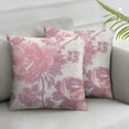 thumbnail image 3 of BANET Pillow Covers Flower Decorative Covers Set of 2 Pillowcases Square Covers For Couch Bed Sofa Chair Car Decor 18x18in, 3 of 7