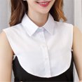 thumbnail image 5 of 1/2/3pcs Fake Collar Detachable Dickey Collar Blouse Half Shirts Peter Pan Faux Collar for Women Favors, 5 of 6