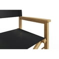 thumbnail image 4 of Curated Maison Directeur Teak Outdoor Counter Height Armchair in Black, 4 of 5