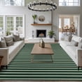 thumbnail image 3 of 8'x10' Area Rugs, Teal Striped Indoor Outdoor Area Rug for Living Room Bedroom, Turquoise Modern Abstract Art Aesthetics Washable Bathroom Rugs Kitchen Floor Carpet Mats Home Decor Aesthetic, 3 of 8