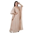 thumbnail image 3 of Women's Kafatan Maxi Summer Caftan Outfit Casual Dress Cover Ups Cotton Silk, Women Kaftans Dresses, S-3XL, Regular to Plus Size, 3 of 5