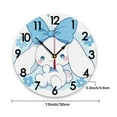 thumbnail image 2 of Cinnamoroll Wall Clock Silent Non-Ticking 12" Premium Quartz Round Easy-to-Read Home/Office/Kitchen/Classroom/School Clock Scanning Movement, 2 of 5