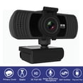 thumbnail image 2 of Webcam with Microphone, Webcam 1080P Full HD, USB Webcam with Fixed Focus, Computer, PC, Desktop, for Live Streaming, Video Call, Conference, Online Teaching, Game, 2 of 8