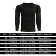 thumbnail image 2 of Men's Long Sleeve Sweatshirt Compression Shirt Ribs Chest Protector Basketball Football Protective Equipment Training Ball Wear Skiing Collision Resistance Sports Shirts, 2 of 8