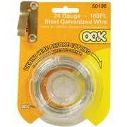 Ook Picture Hanging Wire, Steel Galvanized Wire, 24 Gauge, 100 ft.