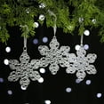 thumbnail image 6 of Fufafayo under $5 Christmas Acrylic Hanging Decorations, 3-Piece Crystal Transparent Ice Pendants, Colorful Snowflake Tree Ornaments for Xmas Tree, Window, Seasonal Display, 6 of 6