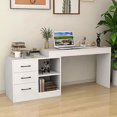 thumbnail image 3 of Mobile Study Office Desks Wooden Modern Monitor Student Office Desks Portable Keyboard Scrivania Con Cassetti Home Furnitures My Lux Decor Round, 3 of 25