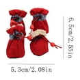 thumbnail image 2 of Dog Winter Boots With Fleece Lining Reflective Tape And Drawstring Closure For Small To Medium Dogs 4 Pack, 2 of 6