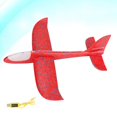 thumbnail image 3 of Manual de modelo de avión, planeador volador giratorio con luces LED en la cabeza y el cuerpo para que los niños jueguen (rojo), 3 of 7
