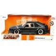 thumbnail image 3 of 1989 Ford Mustang GT 5.0 Matt Black Metallic with Matt Black Hood "Bigtime Muscle" Series 1/24 Series Diecast Model Car by Jada, 3 of 3