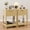 2, variant on Modern Nightstand, Boho Bedside Table with Drawer and Opening Storage, Mid Century Wood End Table for Living Room Fluted Night Stand with Solid Wood Legs for Bedroom, Oak, 1pc