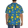 thumbnail image 3 of Yiaed Rubber Duck Print Mens Casual Wrinkle Free Shirts Short Sleeve Button Down Summer Stretch Dress Shirt-XX-Large, 3 of 5
