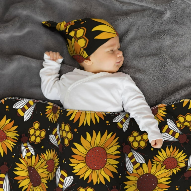 Sunflower swaddle and headband hotsell