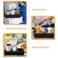 thumbnail image 3 of CTIRCHIU 2Pcs Practical Black Drink Carrier Tray with Slot Design to Prevent Beverage Leakage, 3 of 7