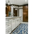 thumbnail image 2 of Carini Abstract Ikat Print Rug, Classic Blue/Silver Mink, 2ft-7in x 8ft, Runner, 2 of 4
