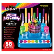 Cra-Z-Art Deluxe Art Caddy, 58 Piece Multifunctional Set, Child to Adult, Beginner to Expert