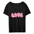 thumbnail image 4 of Camiseta de manga corta para mujer, estilo jersey, moda de primavera y verano, camisetas básicas para mujer, ropa para el trabajo, deportes y caminatas. L, 4 of 9