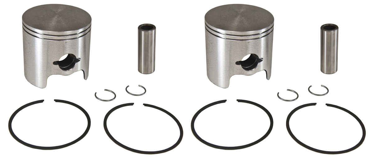 SPI, 09816N, 2 Piston Kits for Yamaha VMax 540 Standard Bore 73mm