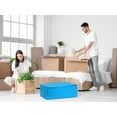 thumbnail image 6 of Unique Bargains 1 Pack Clothes Storage Bags Moving Bags Blue 27.5*19.5*12in, 6 of 7