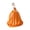 Orange, variant on Unique Dress Form Tissue Box Cover With Large Capacity For Standard 180 Sheet Rolls And Curved Edges Tissue Organizers