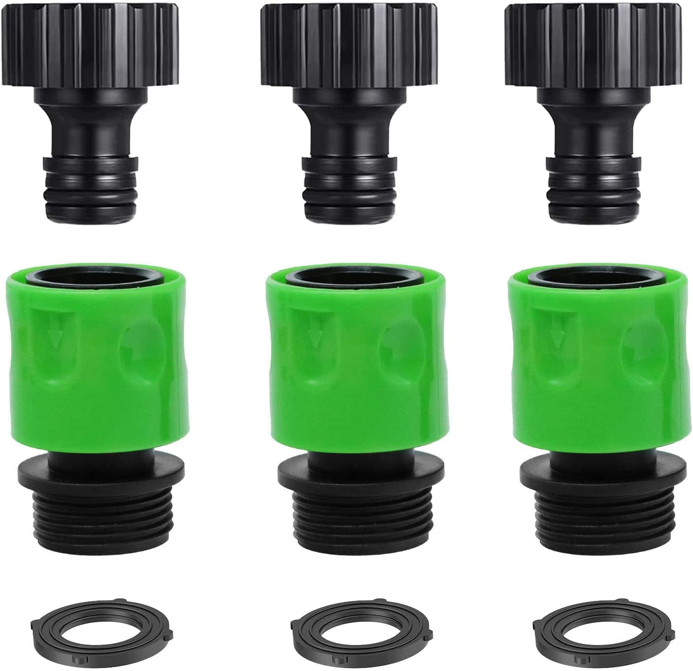 Quick Connect Garden Hose Fittings. 3/4" Plastic Garden Hose Quick