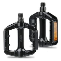 Meghna Bike Pedals 1/2" Non-Slip Aluminum Alloy Pedal with Reflective Strips Waterproof for BMX City Cruiser Bike