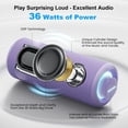 thumbnail image 2 of Altavoz Bluetooth MIATONE V5.3 36W Stereo Sound Púrpura, 2 of 7