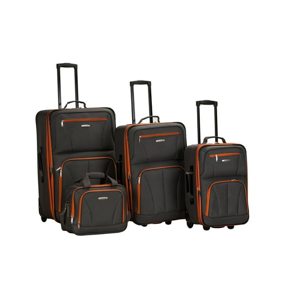 Rockland Luggage Journey 4 Piece Softside Expandable Luggage Set F32