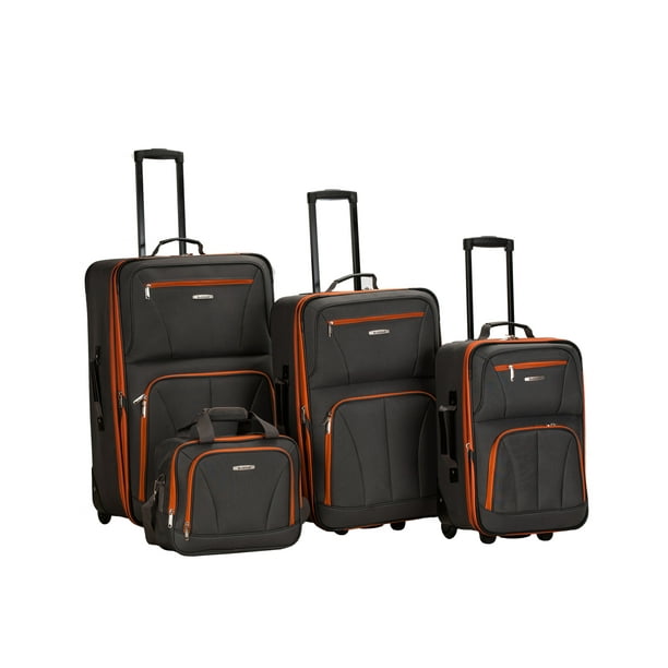 Rockland Rockland Luggage Journey 4 Piece Softside Expandable Luggage