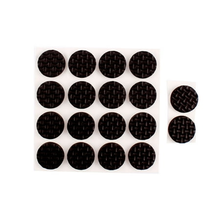 Unique Bedroom Chairs Unique Bargains 18 Pcs Foam Round 18mm x 4mm Self Adhesive Chair Foot Cover Table Furniture Leg Protector Black ()