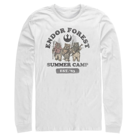 Mens Star Wars Forest of Endor Summer Camp '83 Long Sleeve Shirt