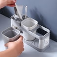 thumbnail image 4 of Abbracc Toothbrush Holder 5 Multi-Functional Slots Accessories Toothpaste Stand for Kids, 4 of 9