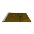 thumbnail image 2 of Ahgly Company Machine Washable Indoor Rectangle Oriental Yellow Modern Area Rugs, 5' x 7', 2 of 4