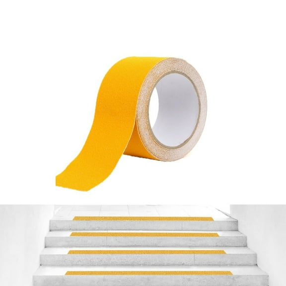Gray Grip Anti Slip Tape,Anti Slip Traction Tape,Outdoor Non Skid Treads,High Traction Friction Abrasive Adhesive Stairs Step Tool,Yellow