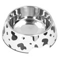 thumbnail image 4 of Dog Feeding Bowl, Non-slip Base Easy To Clean Resistant To Bite Pet Bowl  For Dog For Home L Cow Texture, 4 of 8