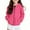 Hot Pink, variant on Cethrio Girls Hoodies with Zipper, Fall Hooded Long Sleeve Casual Girls' Outerwear Hot Pink Size 10-12