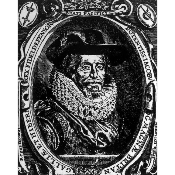 King James I (1566-1625) History (24 x 36)