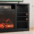 thumbnail image 6 of Homall Adjustable Television Stand with Electric Fireplace Shelf, Fiberboard Black, 6 of 8