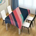 thumbnail image 4 of Yayeee Tablecloths 60" x 60" Rectangle Wrinkle Resistant Party Table Cover, Pink Geometric, 4 of 8