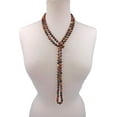 thumbnail image 2 of Polished Genuine Picasso Jasper Stone Multi-Layer Long Endless Infinity Beaded Necklace., 2 of 5