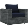 thumbnail image 5 of Modway Summon 3 Piece Outdoor Patio Sunbrella® Sectional Set in Canvas Navy, 5 of 6