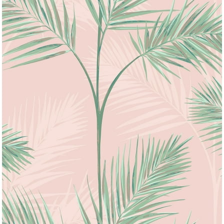 Fine Decor South Beach Blush Fronds Wallpaper