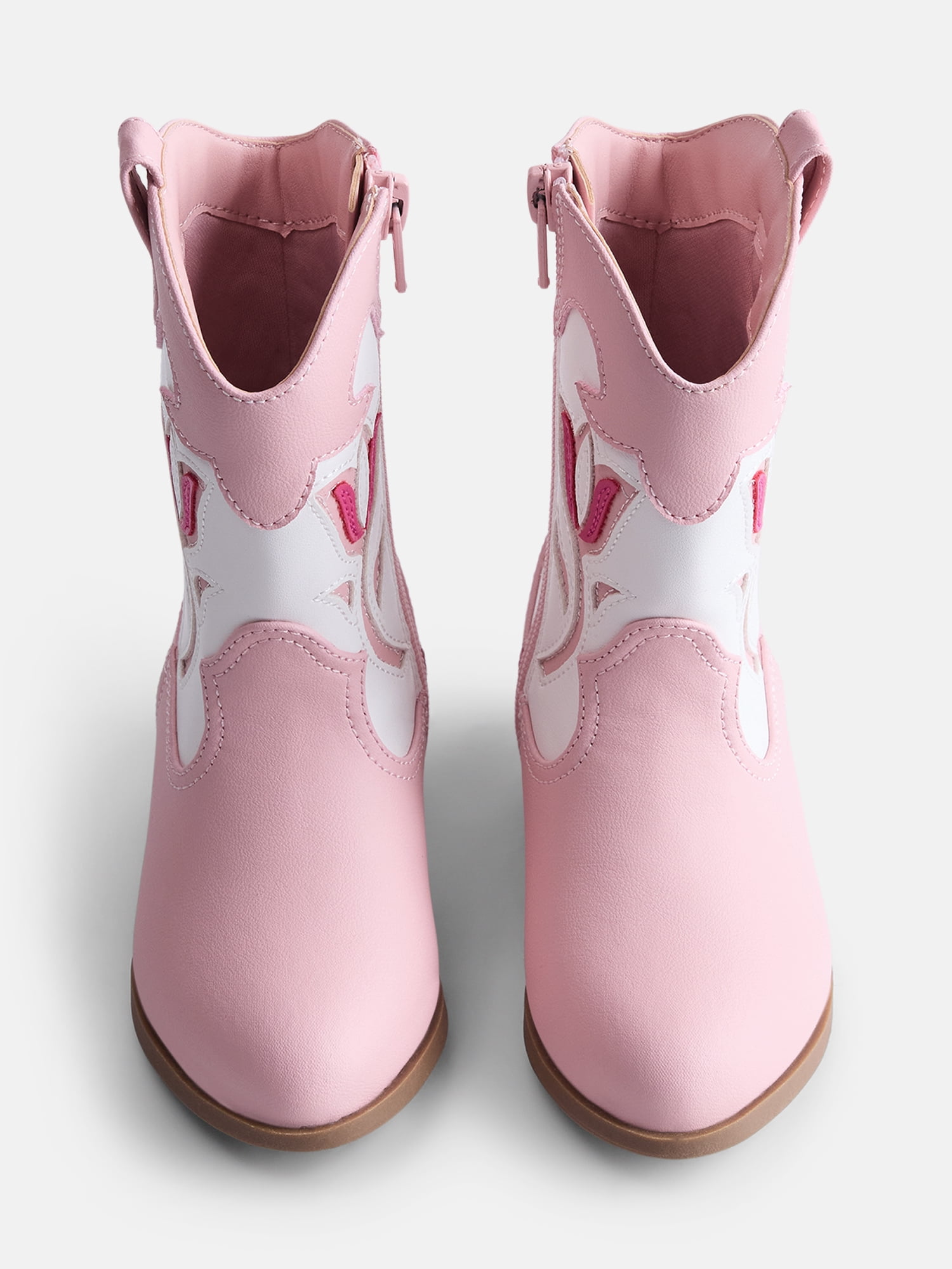 Wonder Nation Toddler, Little, & Big Girls Tulip Flower Cutout Western Boots