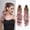 Pink, variant on High Ponytail Hair Wigs for Women - Natural Curly Fluffy Clip-In Style for Effortless Elegance