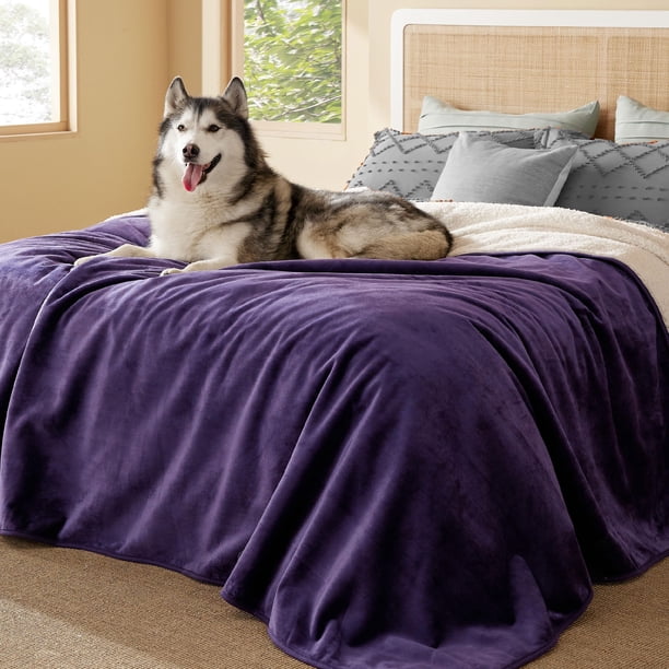 Manta impermeable Bedsure para cama, Sherpa de forro polar, tamaño king