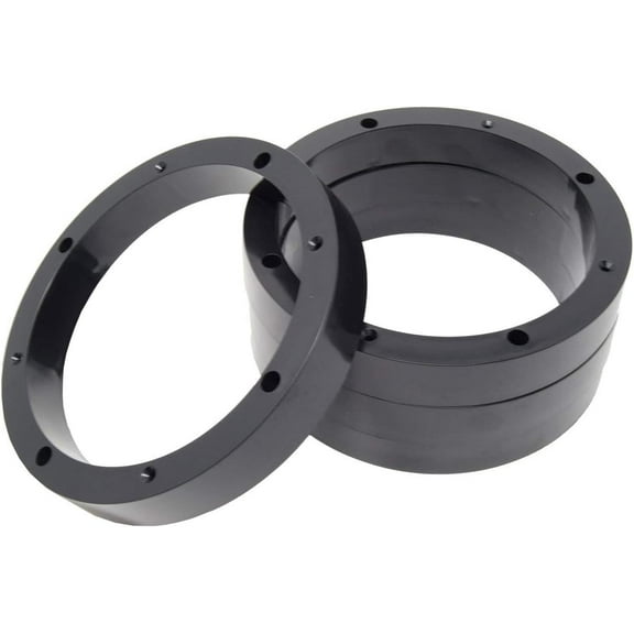 2 Pairs 6.5" Plastic Speaker Spacer Rings Subwoofer Custom Mounting Adapter