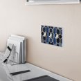 thumbnail image 5 of Yayeee Toggle Light Switch Wall Plate 2-Gang 4.56"x4.48" Decorative Outlet Cover, Blue Hexagon Pattern, 5 of 7