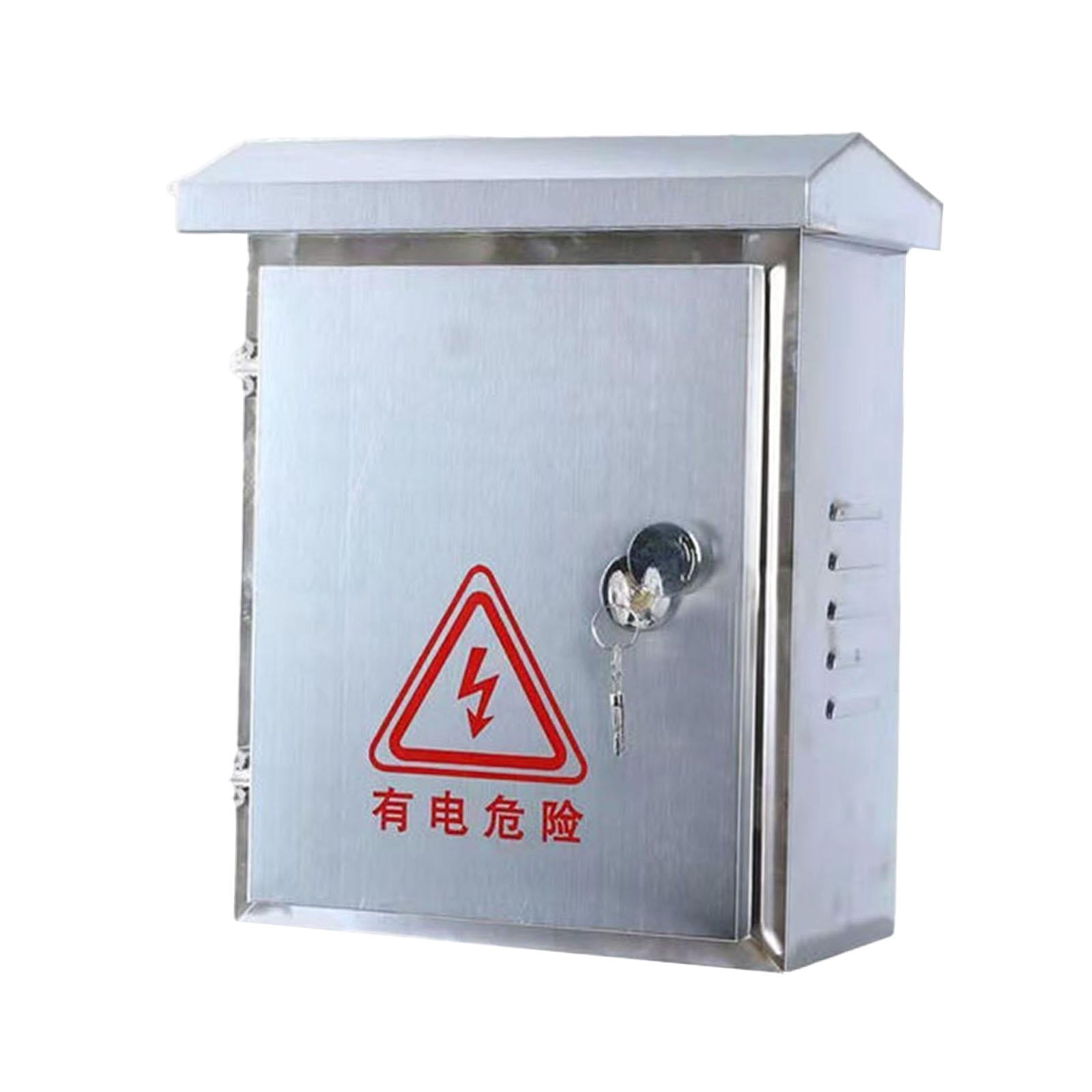 lacooooppia Outdoor Electrical Box Practical Versatile Dustproof Waterproof Junction Box Round Lock