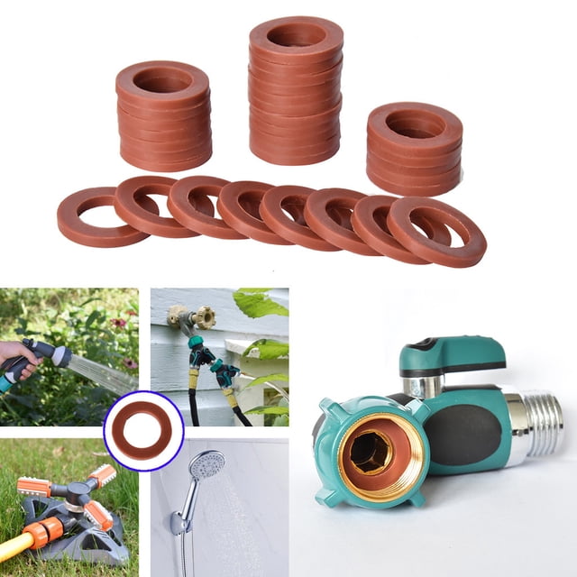 Xihbxyly Arandela para Manguera de Jardín, Arandelas de Goma Rojas, Diseño a Prueba de Fugas, Compatible con Conectores Estándar de 3/4", Accesorios para Herramientas de Agua, Repuesto Práctico, Opci